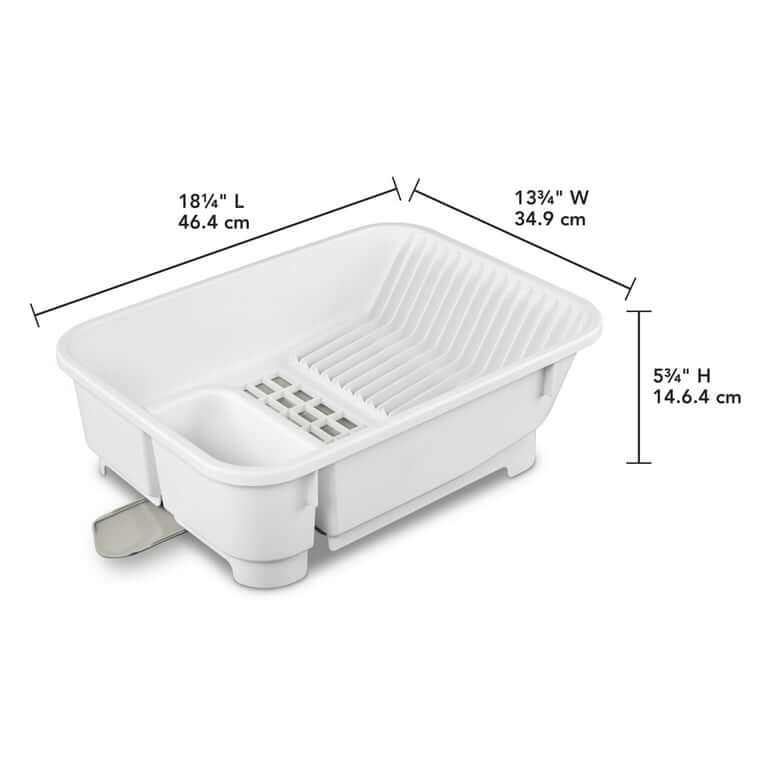 Mainstays Kitchen Sink Organizer Set with Self-Draining Caddy, Soap Dispenser, Sponge Holder and Retractable Spout for Sink Storage, White