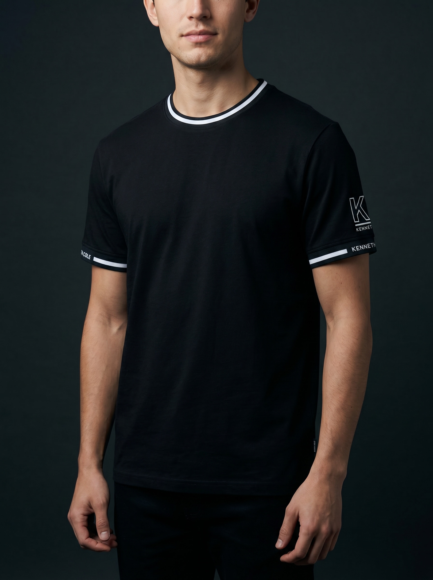 Kenneth Cole Men’s Tee KT9V33BLKF